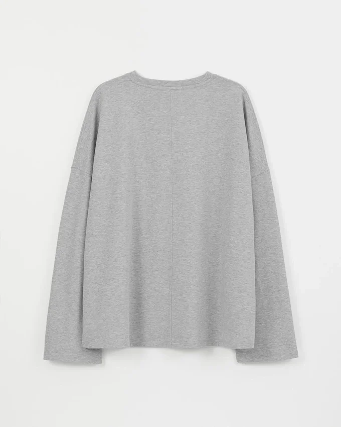 Camiseta de manga larga de corte recto W